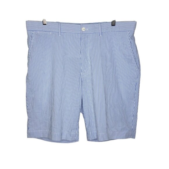 Polo Golf Ralph‎ Lauren 36 Blue / White Striped Men's Lightweight Shorts - Picture 1 of 4
